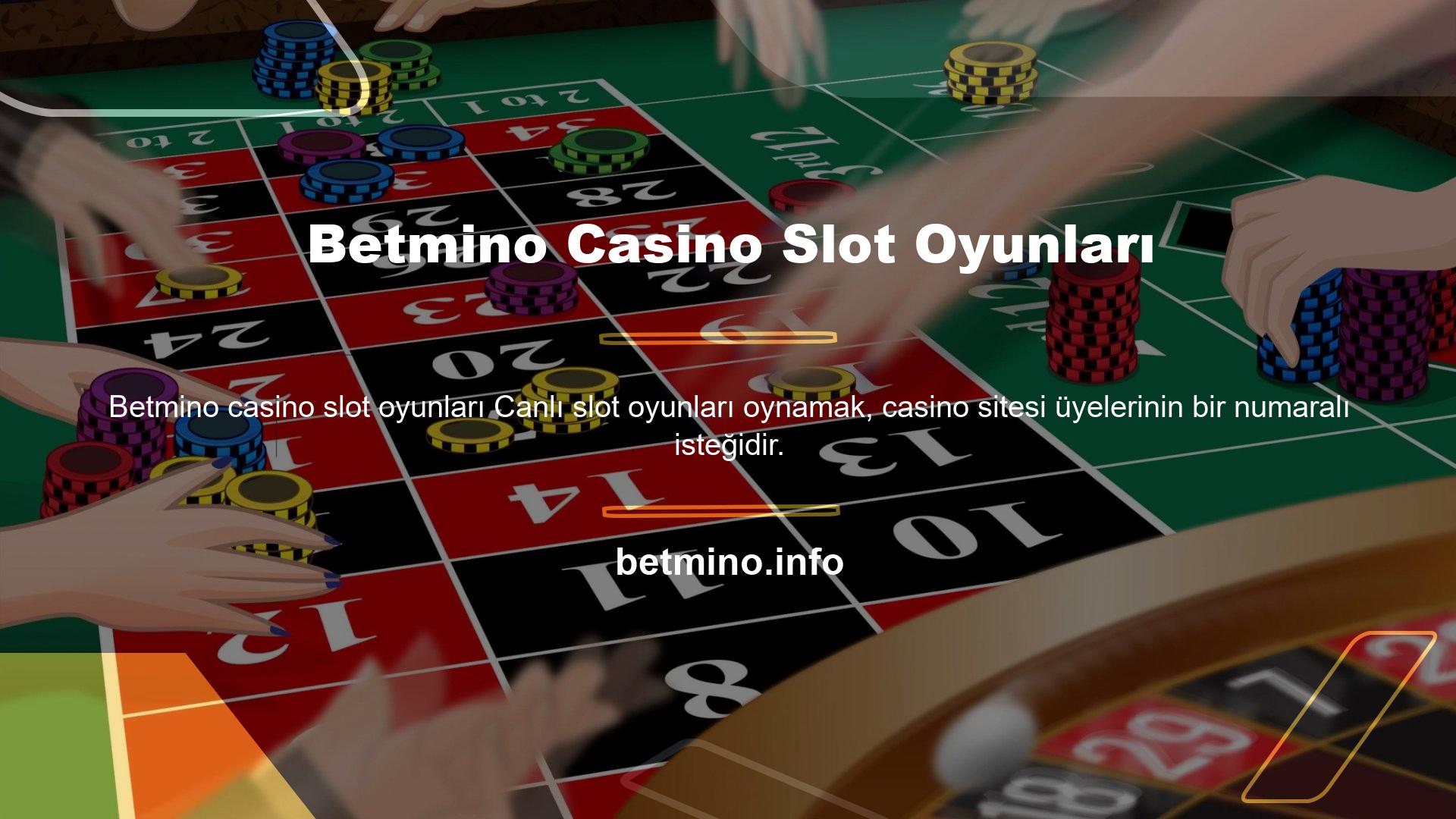 Casino slot sitelerinde oynanan oyunlar arasında poker, bakara, rulet ve blackjack gibi tüm ünlü slot oyunları yer almaktadır
