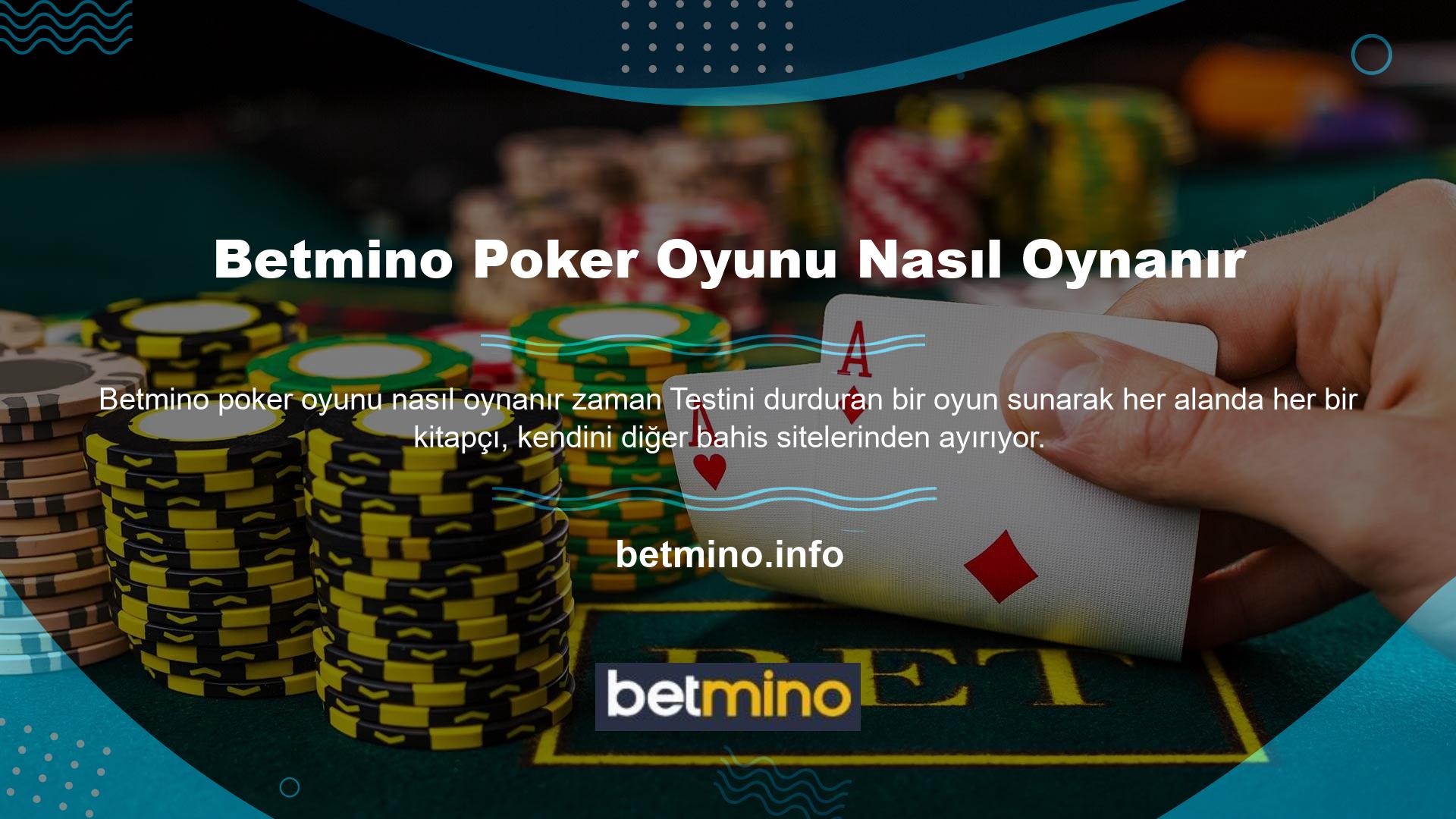 Temeller söz konusu olduğunda, birinci sınıf altyapı ve poker oyunları ile gerçek bir casino deneyimi sunan sadece birkaç çevrimiçi bahis sitesi vardır
